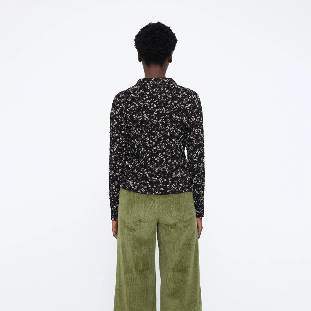 CAMISA - Wild Pony, Estampado de flores brillantes verde