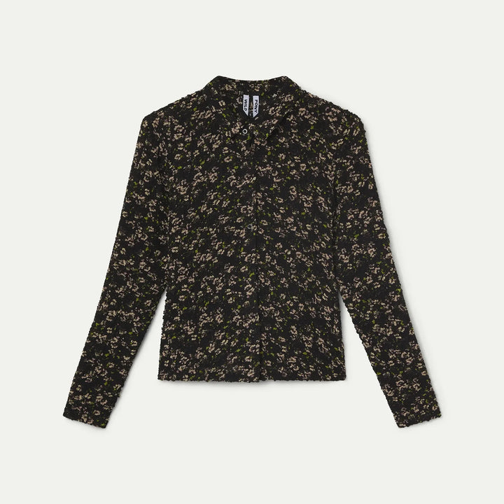 CAMISA - Wild Pony, Estampado de flores brillantes verde
