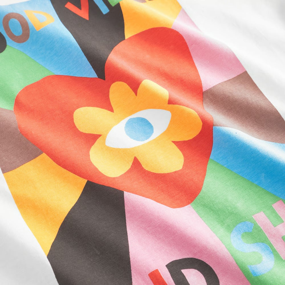 CAMISETA - DEDICATED, Vadstena Good Vibes White