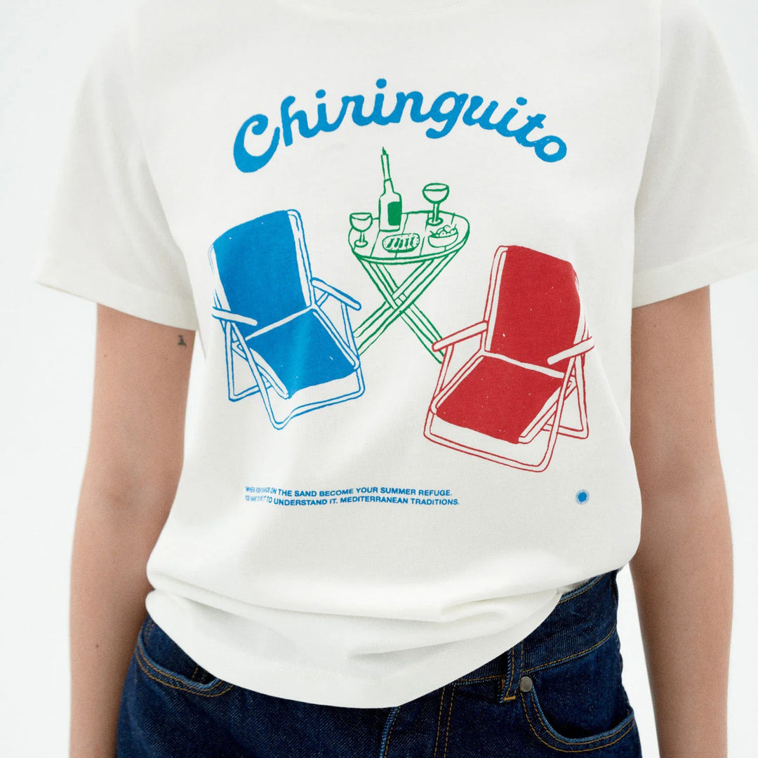 CAMISETA - Thinking Mu, Blanca Chiringuito Ida