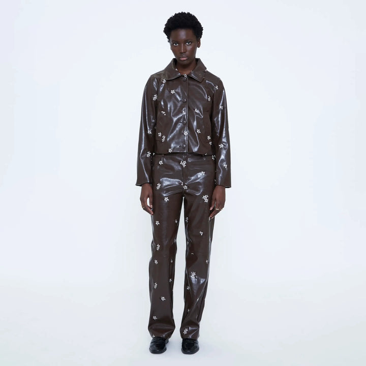 CHAQUETA - Wild Pony, Piel sintética con estampado Almond Flower