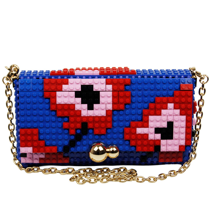BOLSO - Bag & Block, Flower Tapestry Azul S