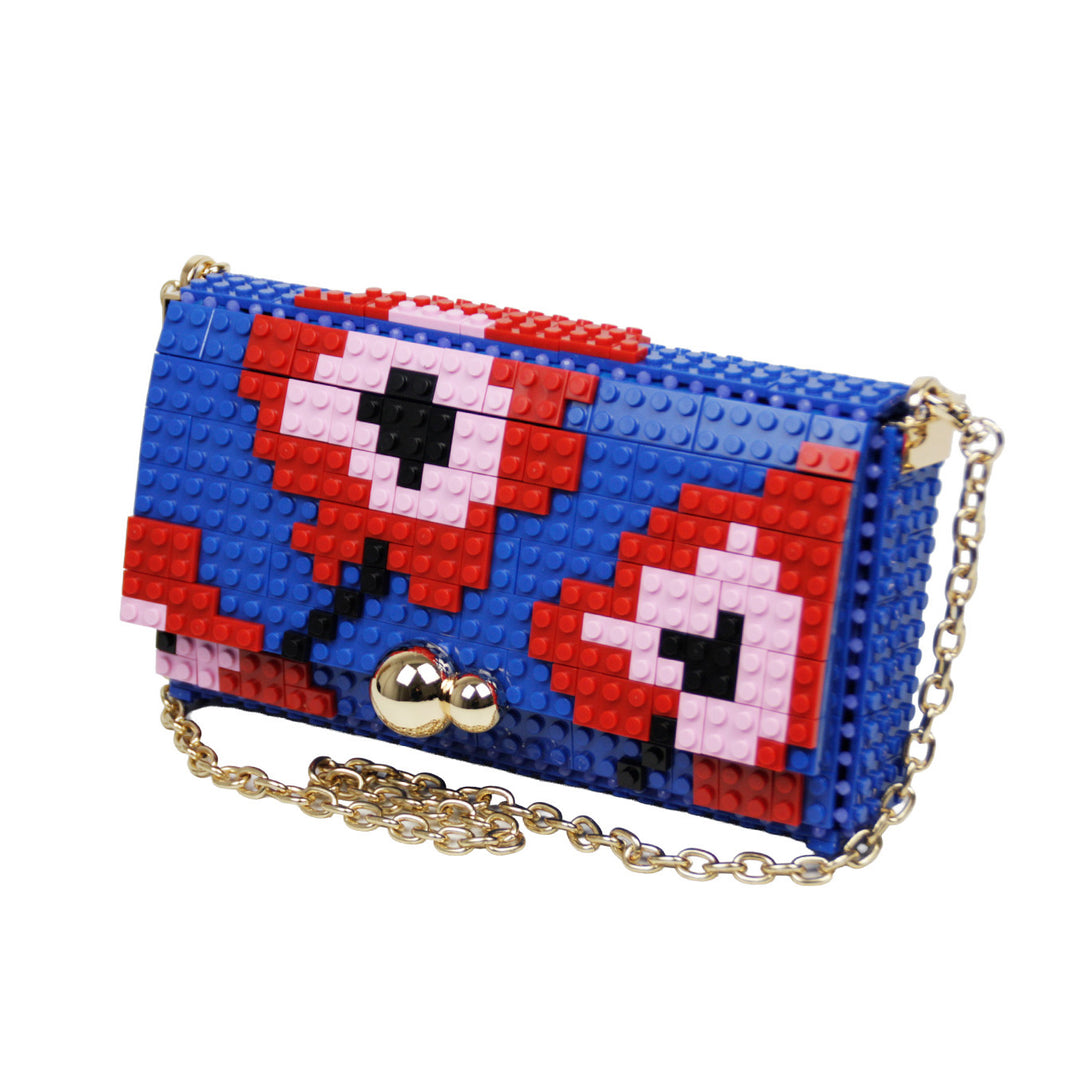 BOLSO - Bag & Block, Flower Tapestry Azul S