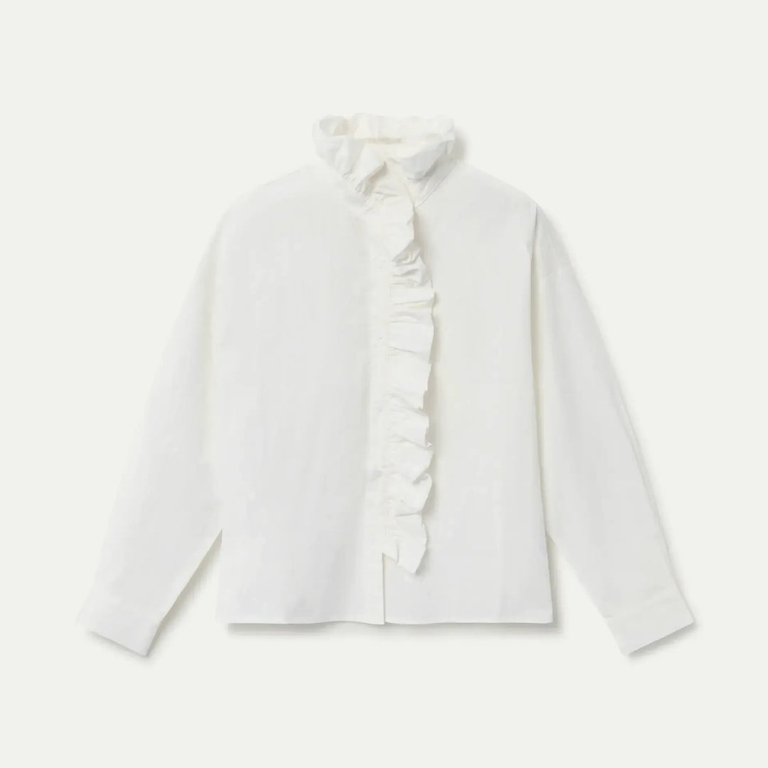 CAMISA - Compañía Fantástica, Volantes blanca