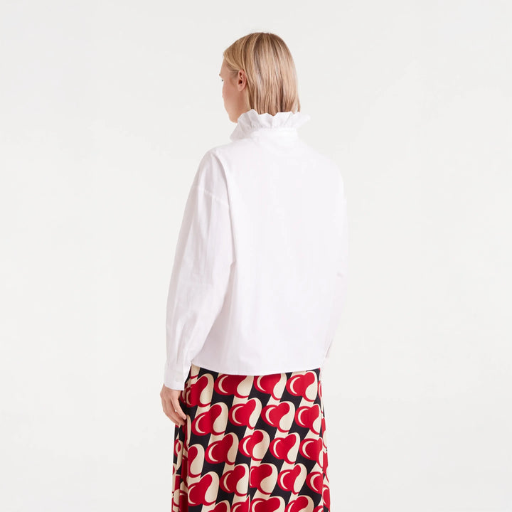 CAMISA - Compañía Fantástica, Volantes blanca