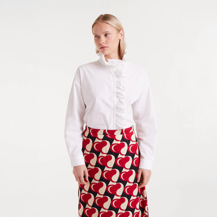 CAMISA - Compañía Fantástica, Volantes blanca