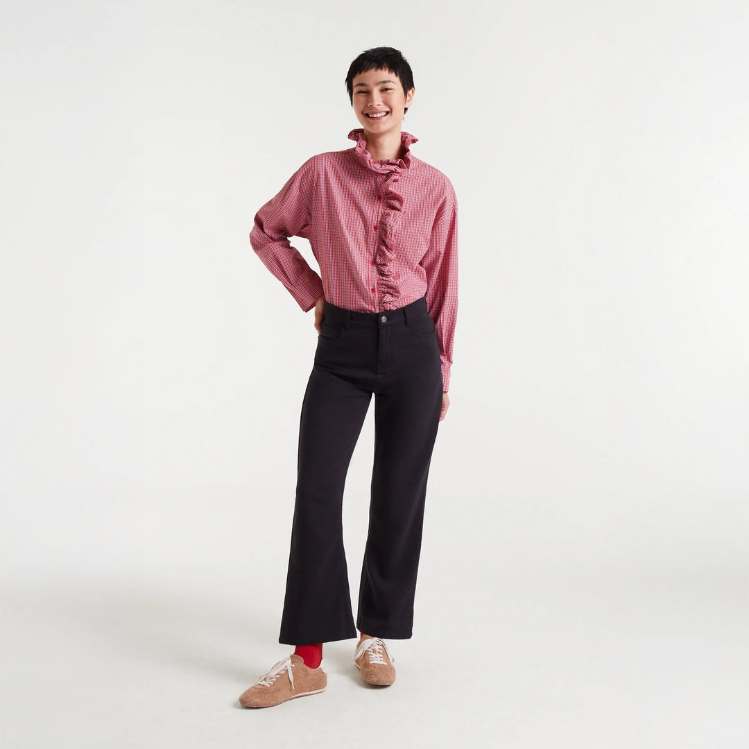 CAMISA - Compañía Fantástica, Estampado cuadro vichy rojo