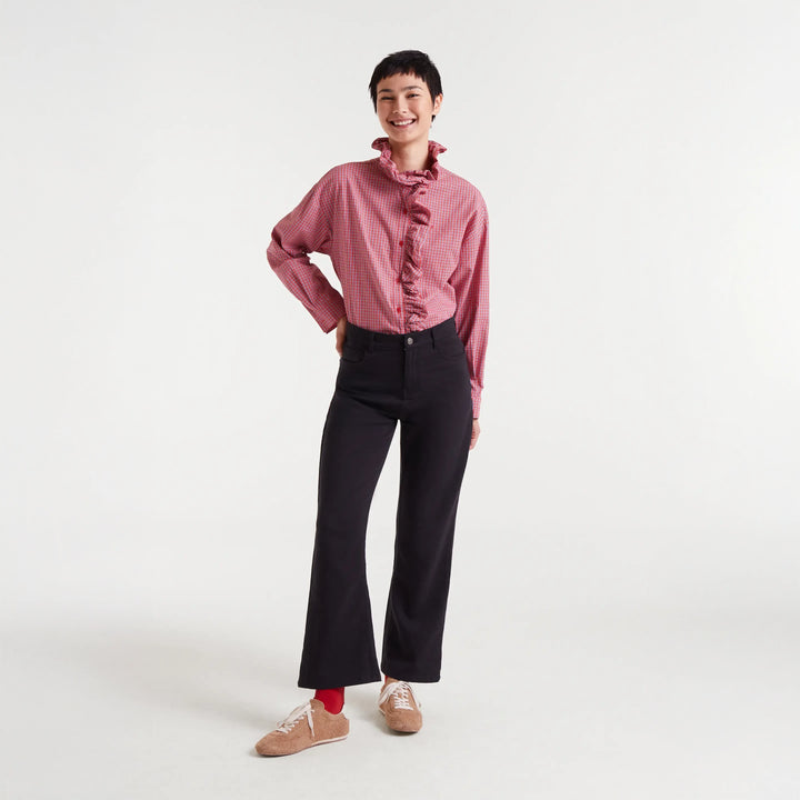 CAMISA - Compañía Fantástica, Estampado cuadro vichy rojo