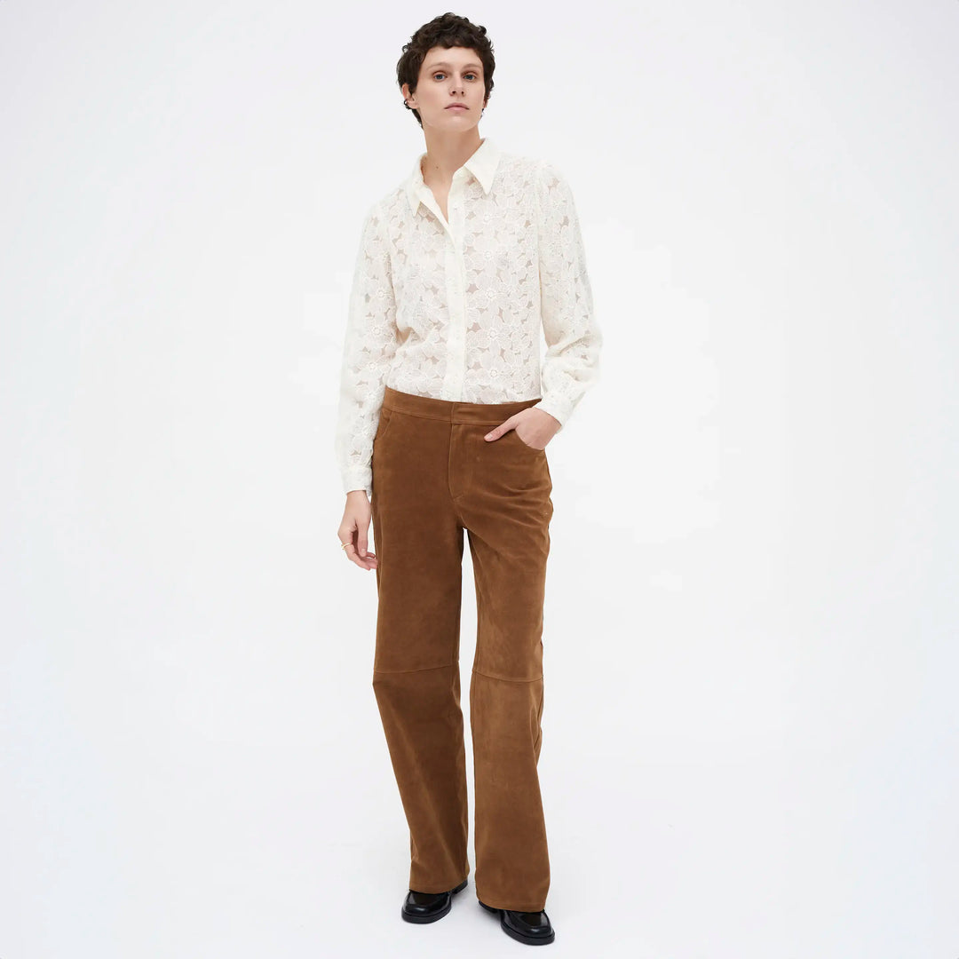 CAMISA - Wild Pony,  Blanca con encaje floral