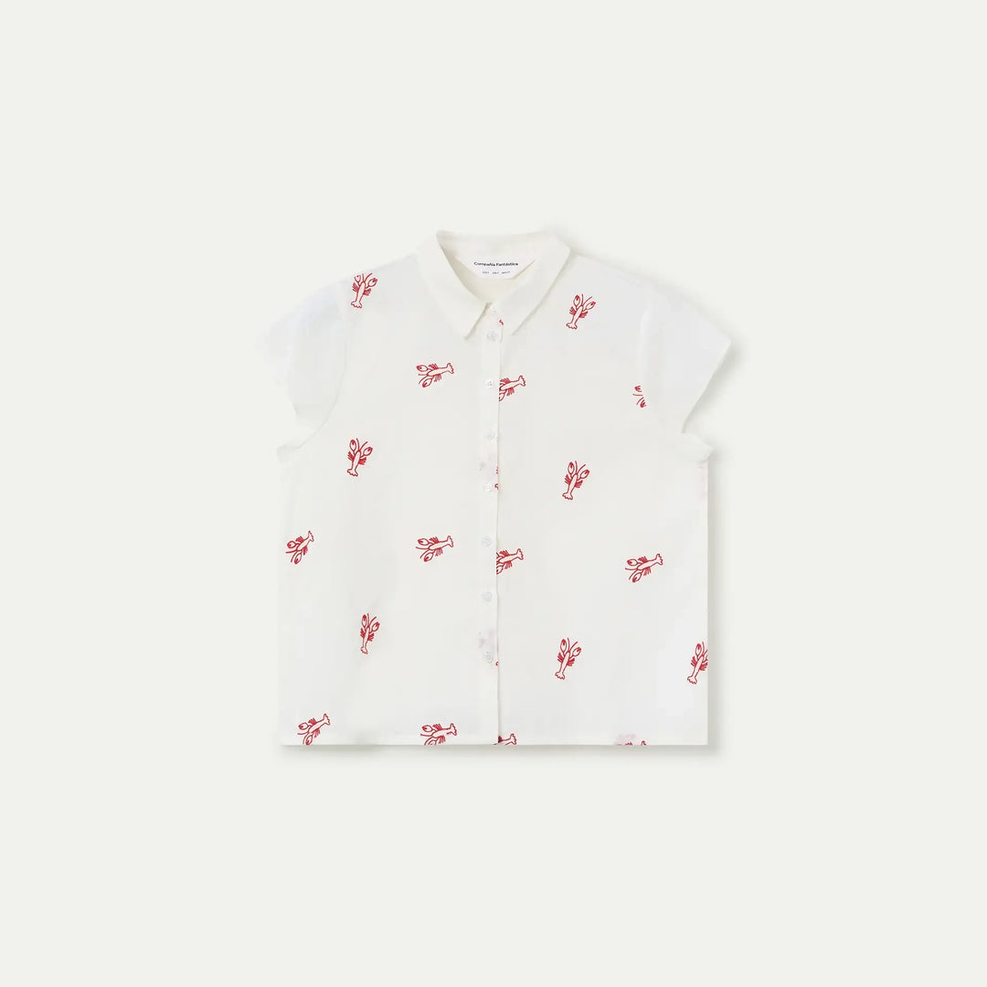 CAMISA - Compañía Fantástica, Bordado de Langosta roja