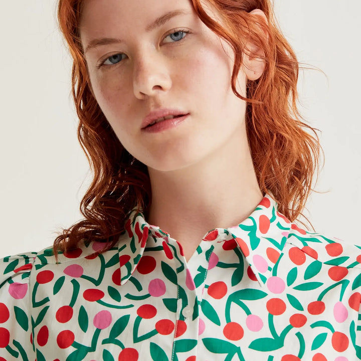 CAMISA - Compañía Fantástica, Estampado Guinda