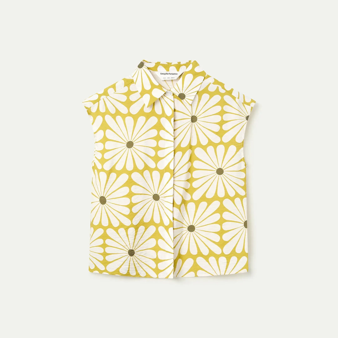 CAMISA - Compañía Fantástica, Estampado Olive Flower