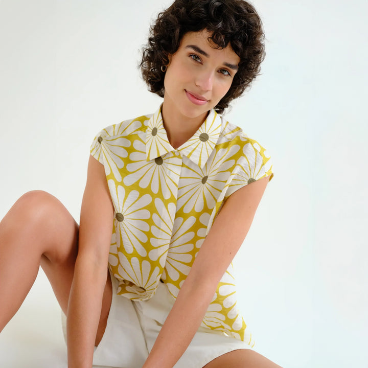 CAMISA - Compañía Fantástica, Estampado Olive Flower