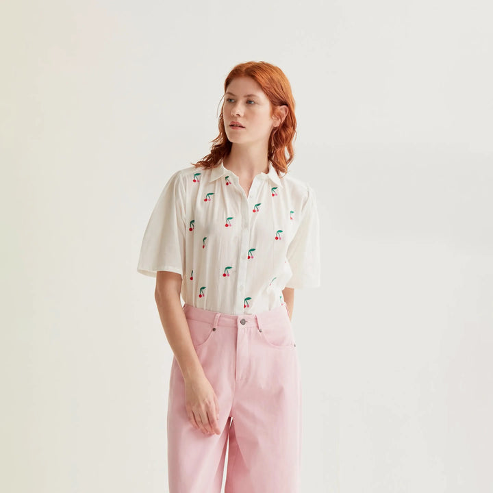 CAMISA - Compañía Fantástica, Estampado White Cherries