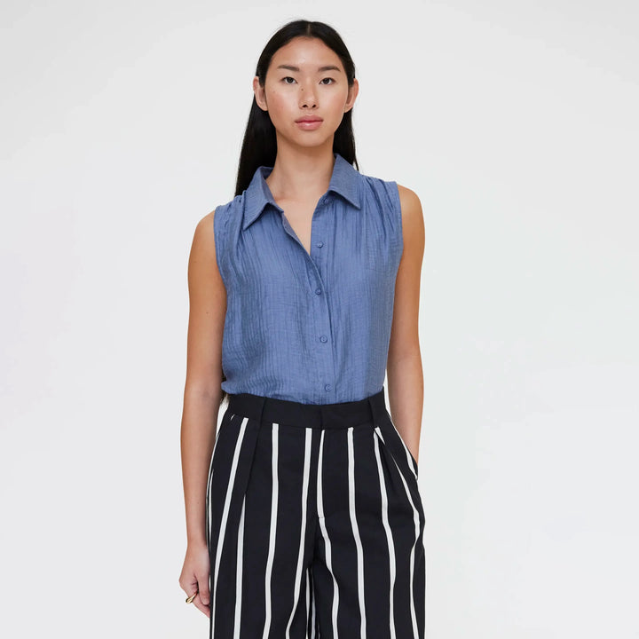 CAMISA - Wild Pony, Textura azul