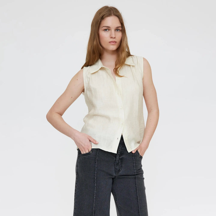 CAMISA - Wild Pony, Textura blanco roto