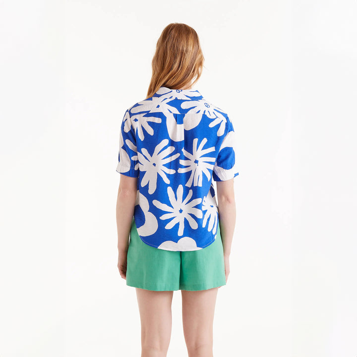 CAMISA - Compañía Fantástica, Estampado floral Bluet Blue