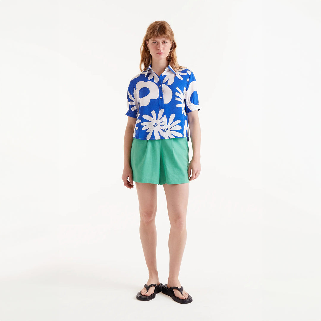 CAMISA - Compañía Fantástica, Estampado floral Bluet Blue