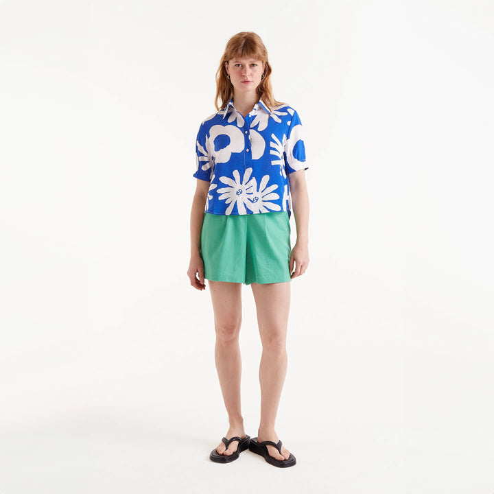 CAMISA - Compañía Fantástica, Estampado floral Bluet Blue