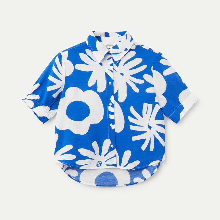 CAMISA - Compañía Fantástica, Estampado floral Bluet Blue