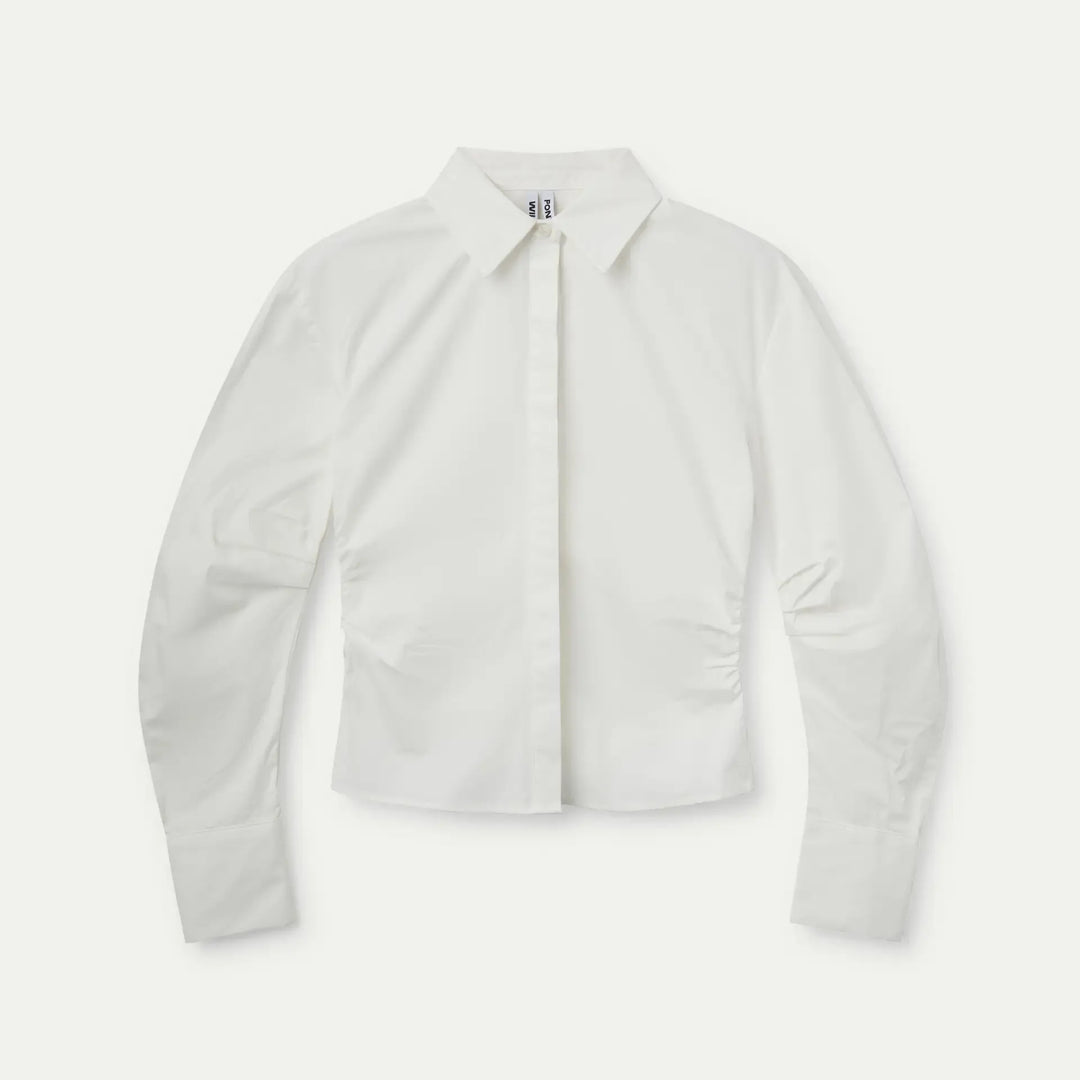 CAMISA - Wild Pony, fruncida algodón blanca
