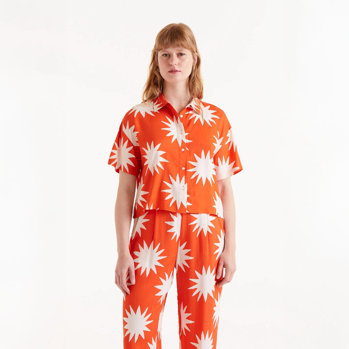 CAMISA - Compañía Fantástica, Manga corta estampado Big Sun