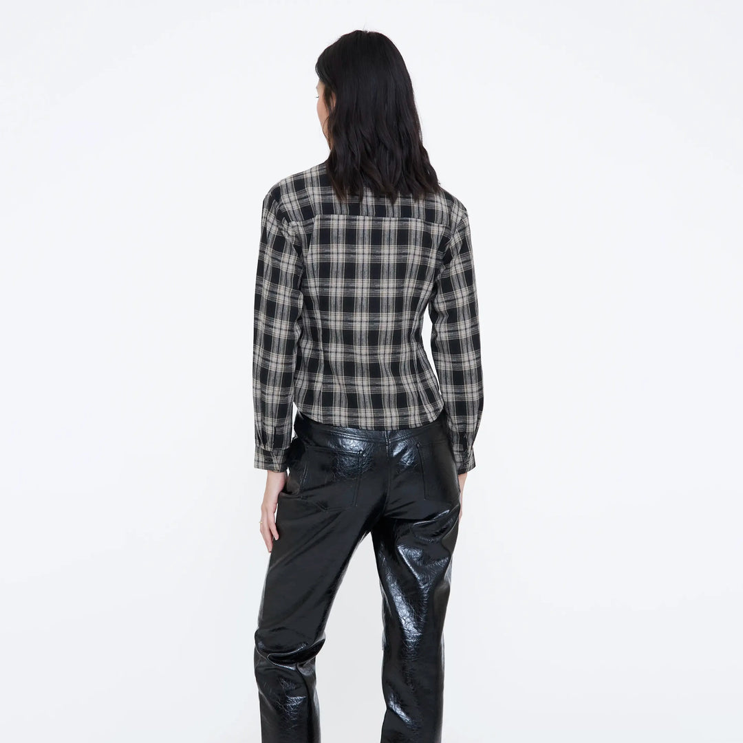 CAMISA - Wild Pony, Estampado de cuadros negro