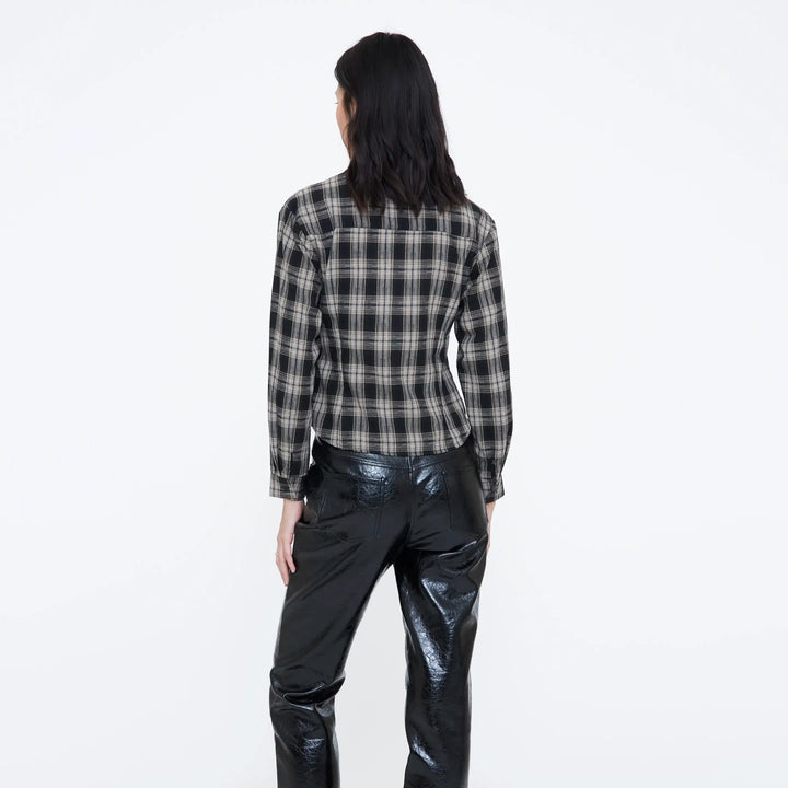 CAMISA - Wild Pony, Estampado de cuadros negro