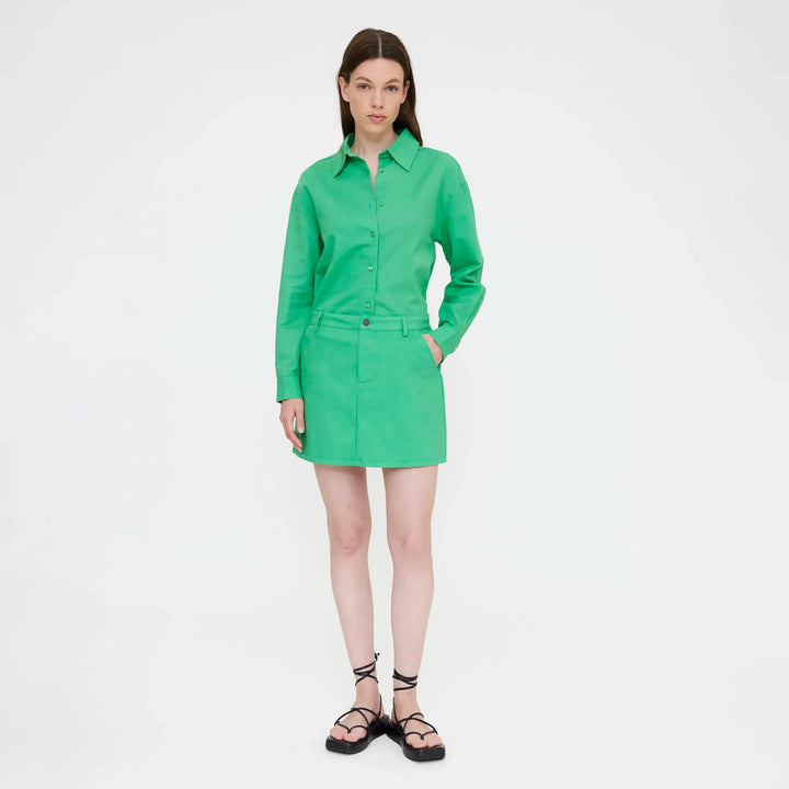 CAMISA - Wild Pony, Mezcla lino verde