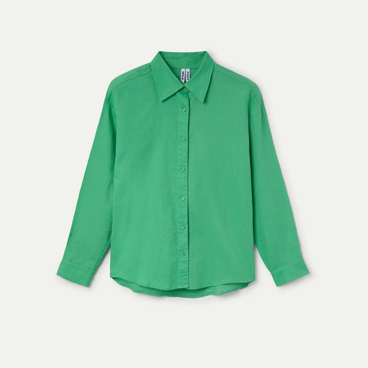 CAMISA - Wild Pony, Mezcla lino verde