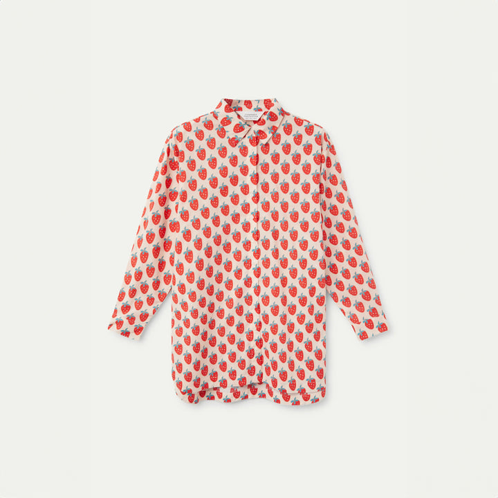 CAMISA - Compañía Fantástica, Oversize estampado Strawberry Beach