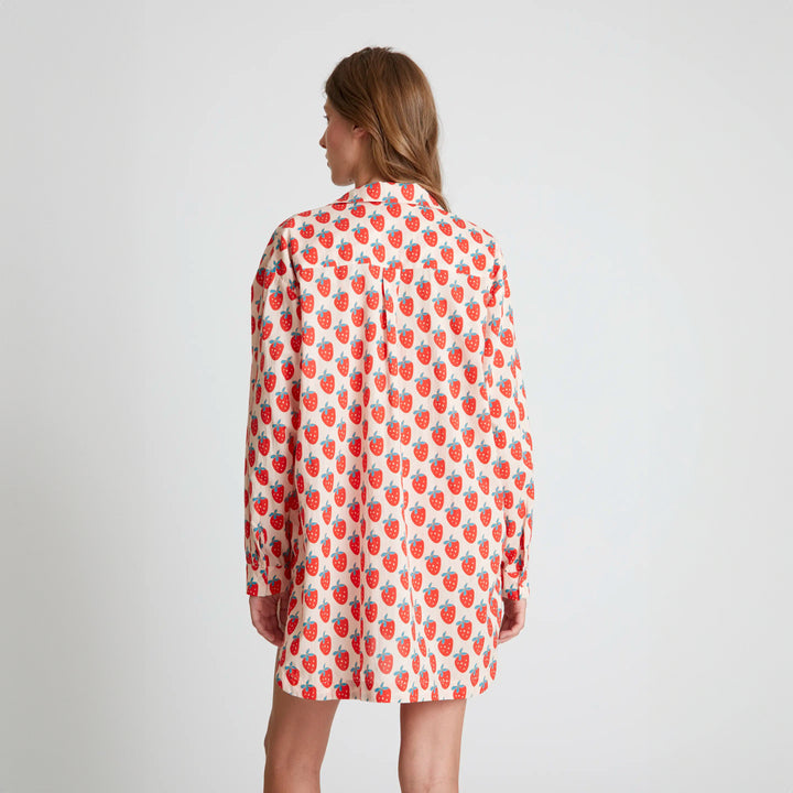 CAMISA - Compañía Fantástica, Oversize estampado Strawberry Beach