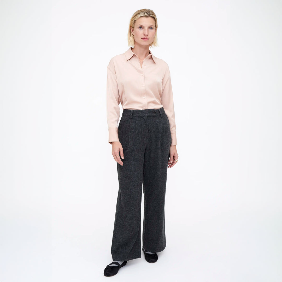 CAMISA - Wild Pony,  Rosa crepé satinado