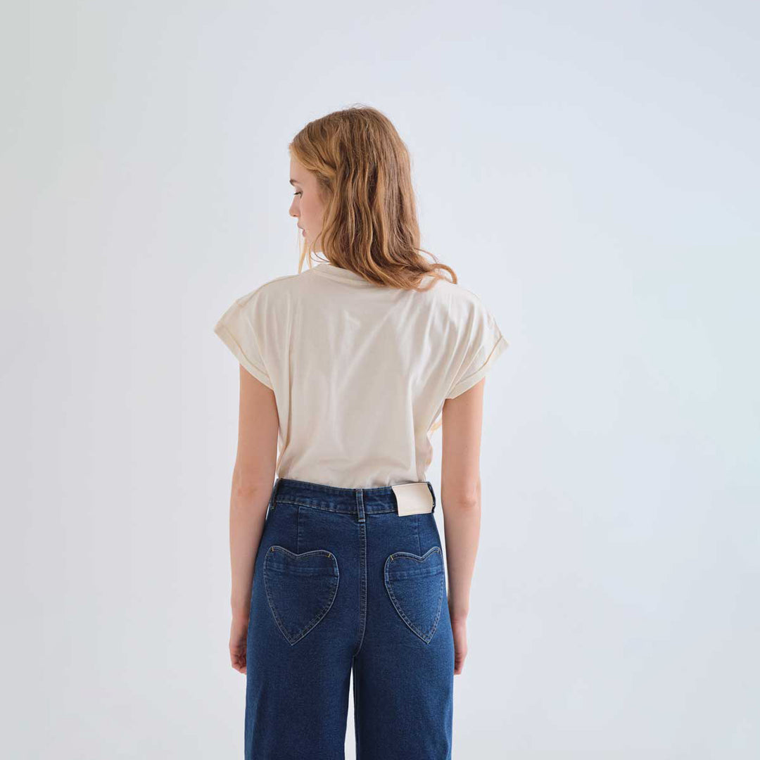 CAMISETA- Compañía Fantástica, Algodón con estampado de Oveja