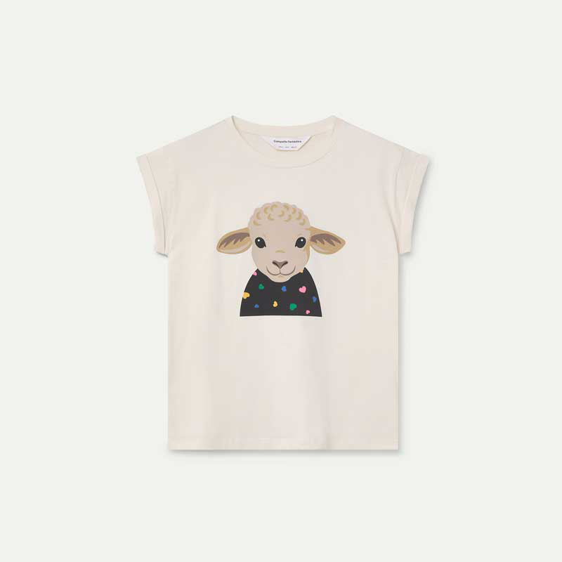 CAMISETA- Compañía Fantástica, Algodón con estampado de Oveja
