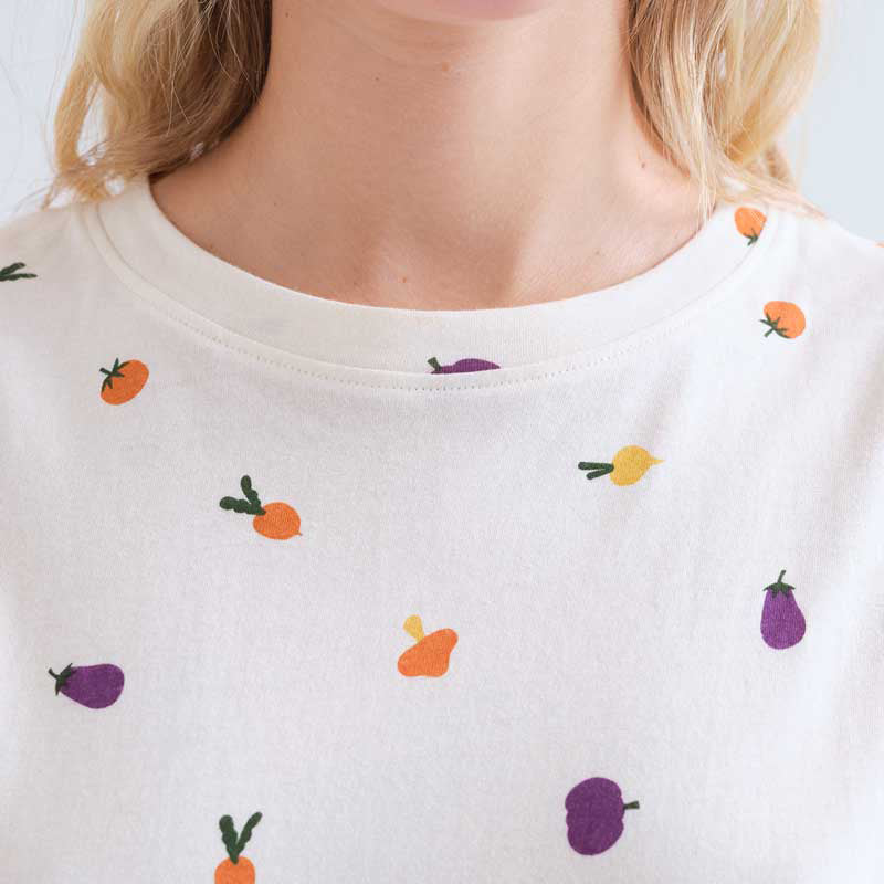 CAMISETA- Compañía Fantástica, Algodón con estampado verdura