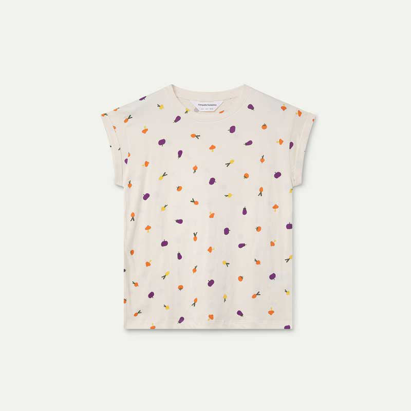 CAMISETA- Compañía Fantástica, Algodón con estampado verdura