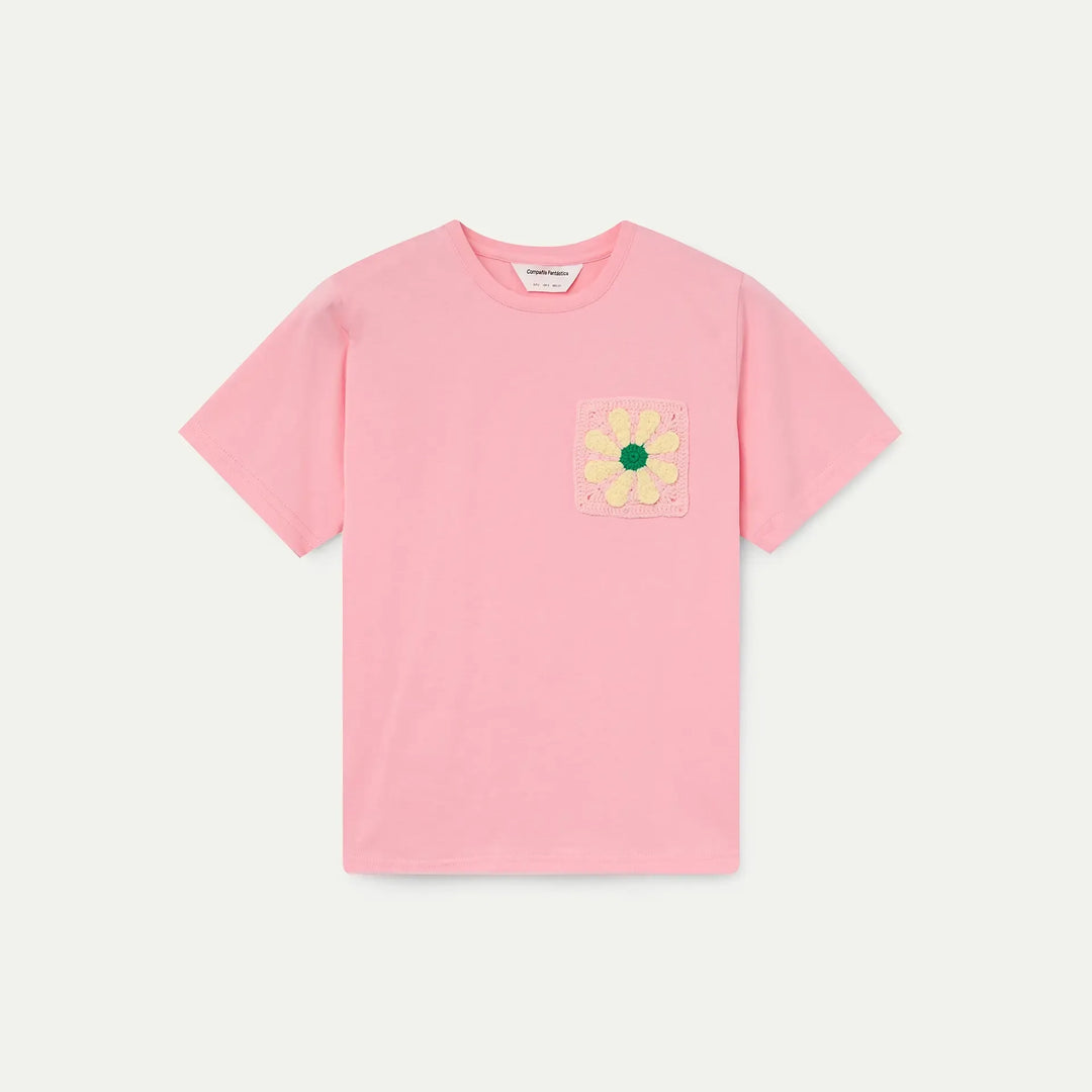 CAMISETA- Compañía Fantástica, Girasol bordado
