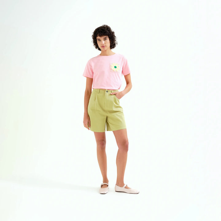 CAMISETA- Compañía Fantástica, Girasol bordado