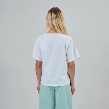 CAMISETA - Brava Fabrics, Chiringuito Embroidery Oversize Blanca