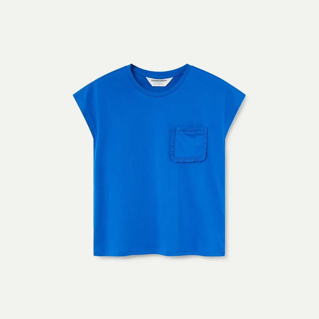 CAMISETA- Compañía Fantástica, 100% algodón azul