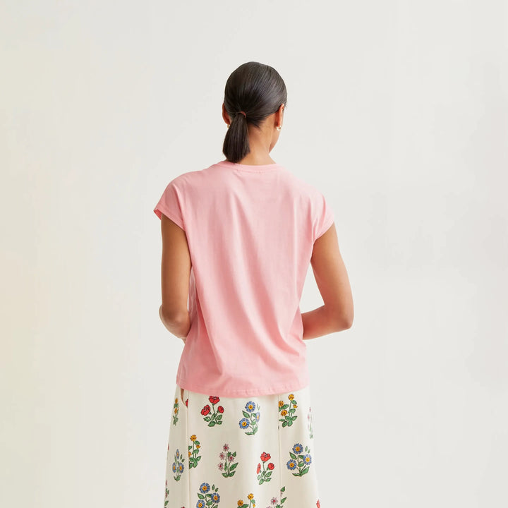 CAMISETA- Compañía Fantástica, 100% algodón rosa