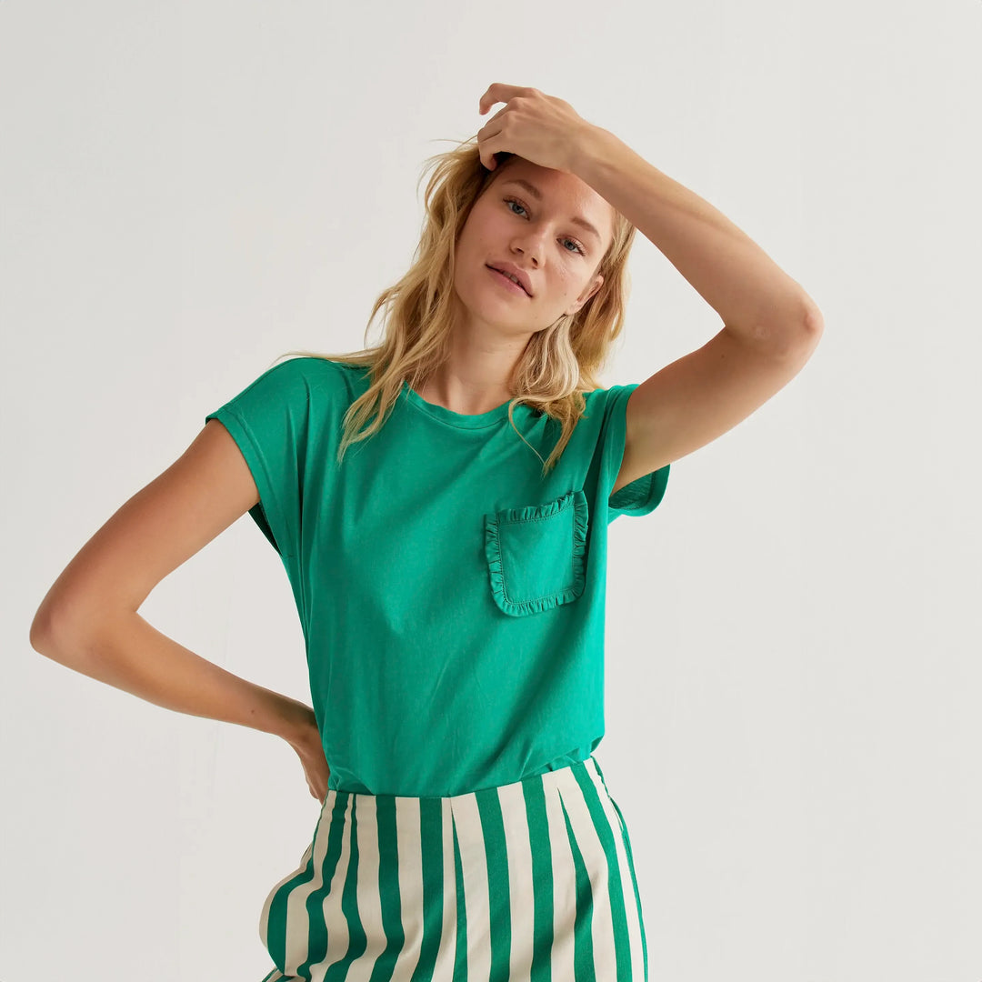 CAMISETA- Compañía Fantástica, 100% algodón verde