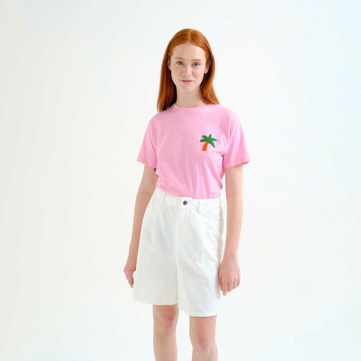 CAMISETA- Compañía Fantástica, Bordado de palmera