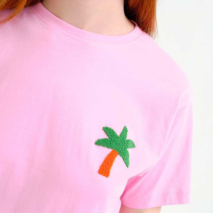 CAMISETA- Compañía Fantástica, Bordado de palmera