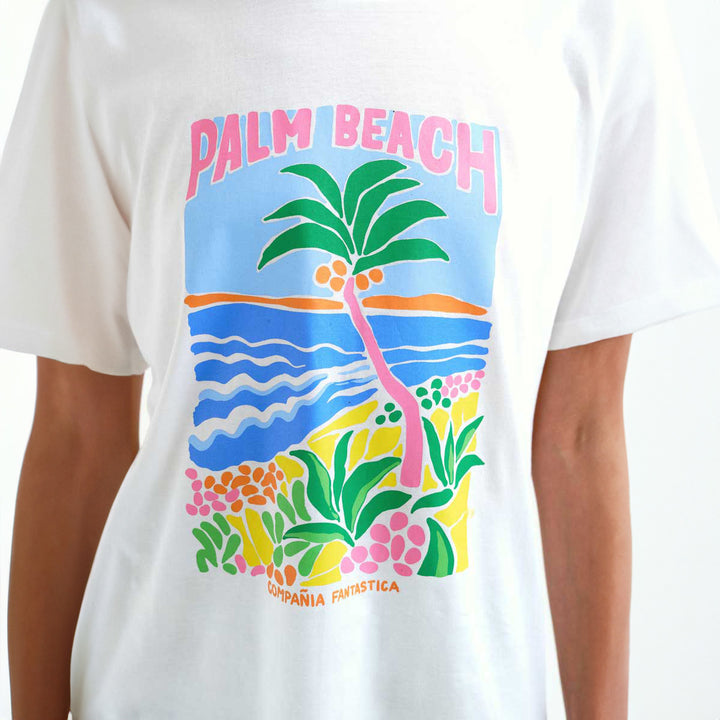CAMISETA- Compañía Fantástica, Estampado Palm Beach