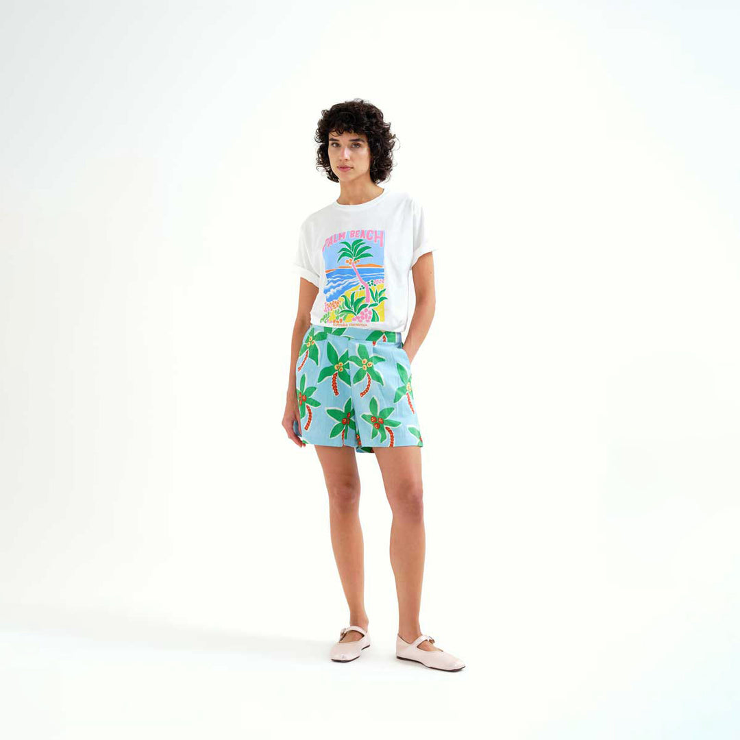 CAMISETA- Compañía Fantástica, Estampado Palm Beach
