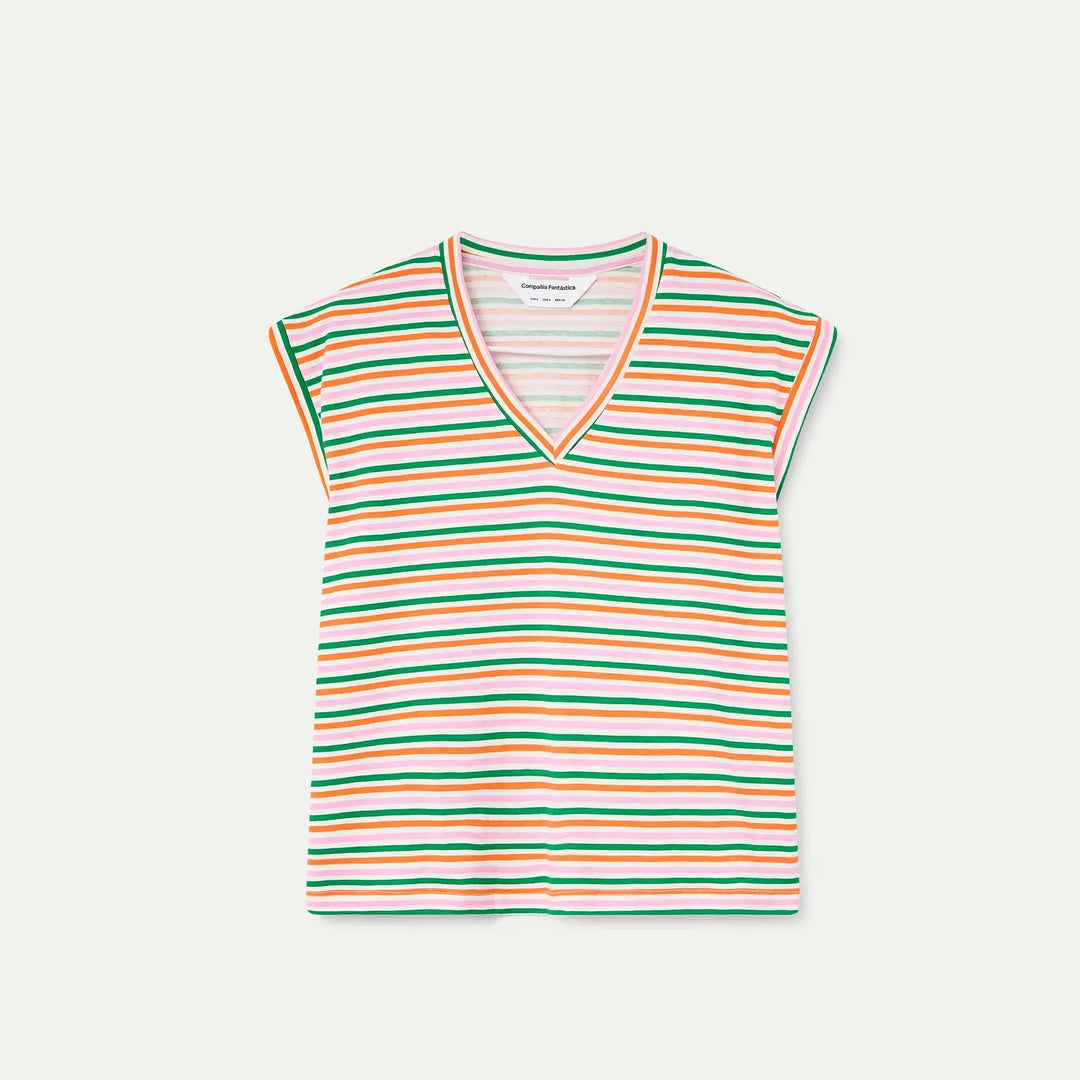 CAMISETA- Compañía Fantástica, Estampado de raya especial multicolor