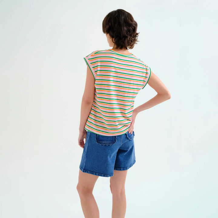 CAMISETA- Compañía Fantástica, Estampado de raya especial multicolor