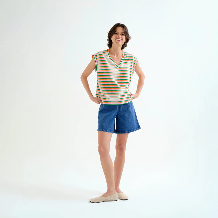 CAMISETA- Compañía Fantástica, Estampado de raya especial multicolor